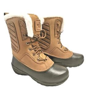 The North Face Shellista IV shorty Lace Snow Winter Boots Brown Womens 9.5 NIB